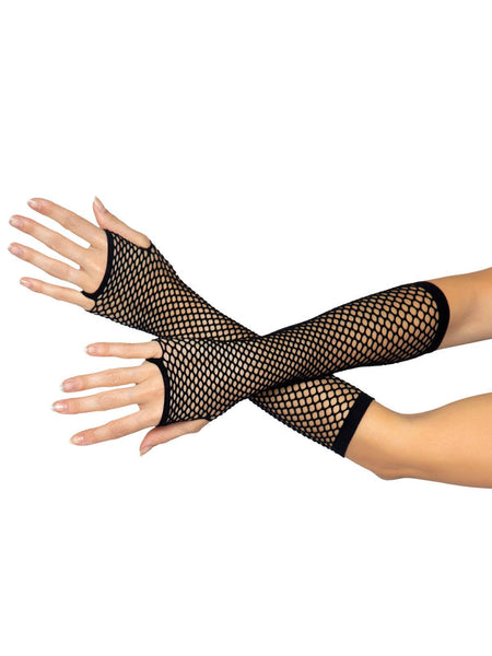 Triangle Net Fingerless Arm Warmer Gloves - Stage Fright Clothing