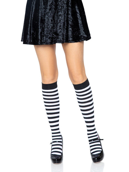 Striped Knee Highs - Stage Fright Clothing