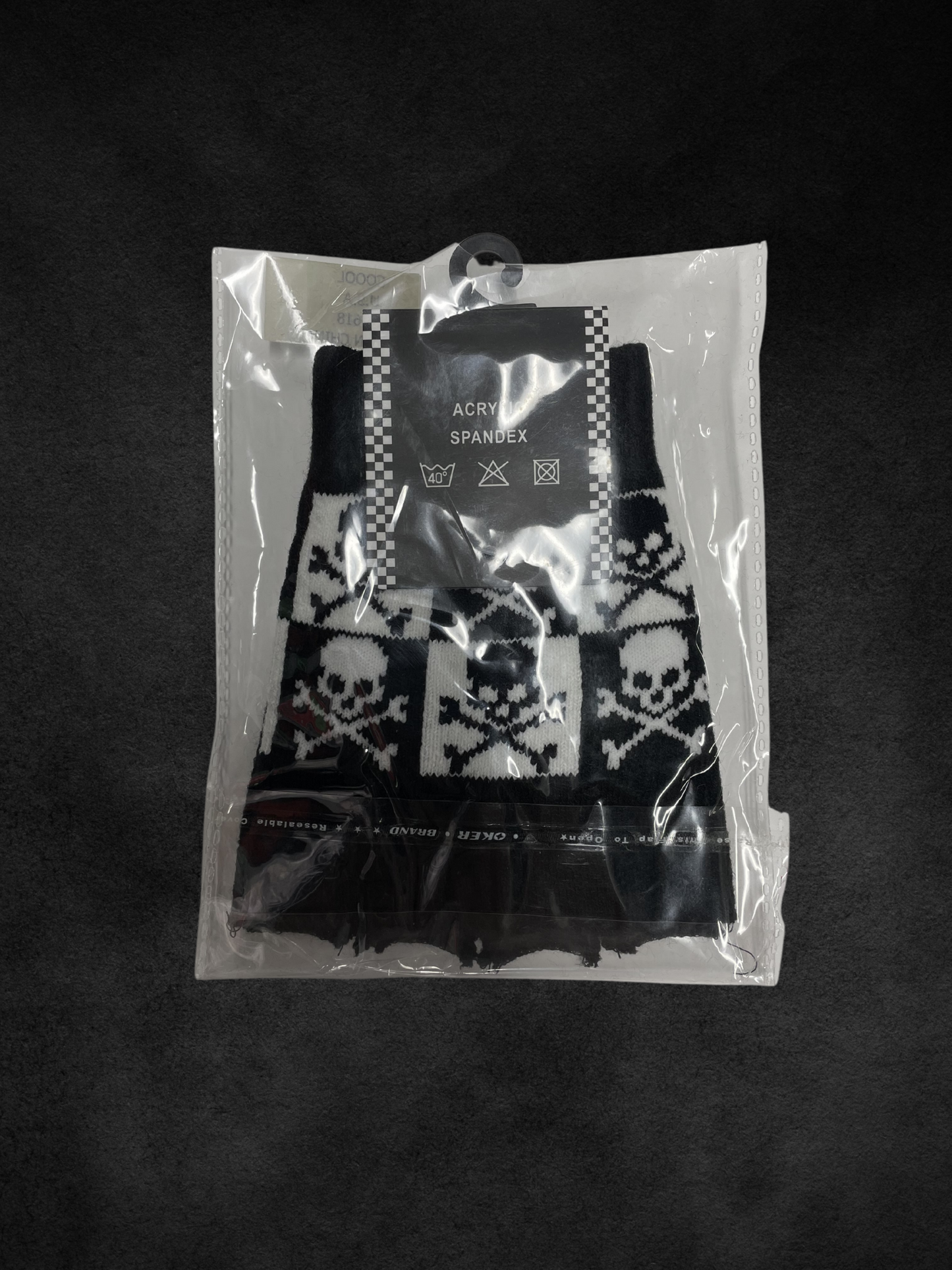 Skeletons Fingerless Gloves