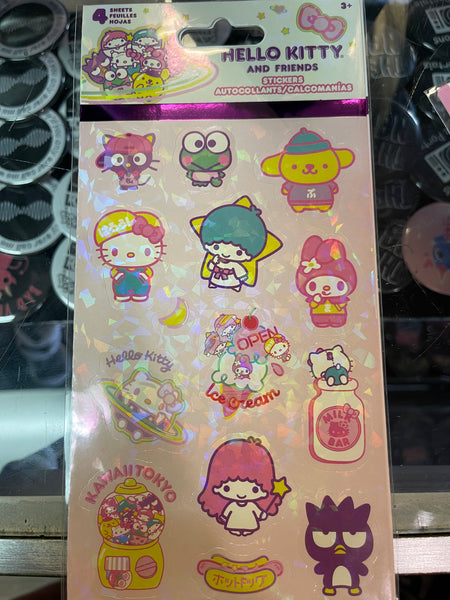 Sanrio Sticker Sheet - Stage Fright Clothing