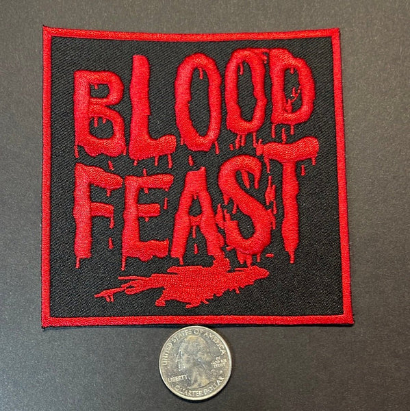 Blood feast iron on patch - Stage Fright Clothing