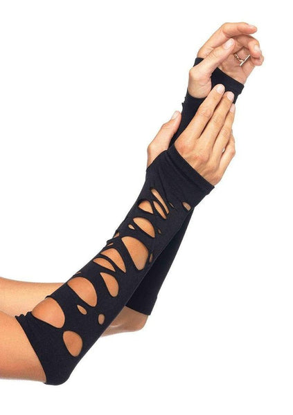 Distressed Arm Warmer Gloves - Stage Fright Clothing