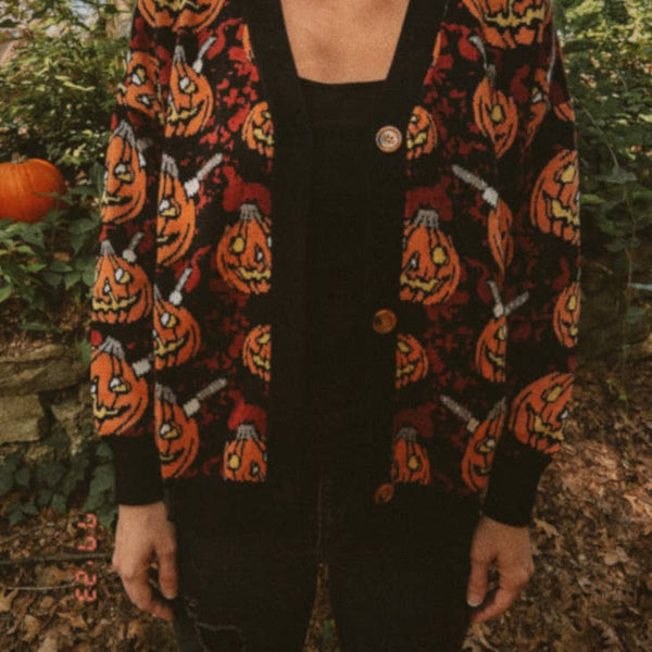 Halloween Cardigan - Stage Fright Clothing