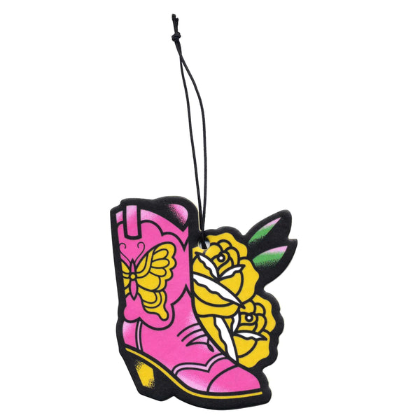 SOURPUSS COUNTRY QUEEN BOOT AIR FRESHENER - Stage Fright Clothing