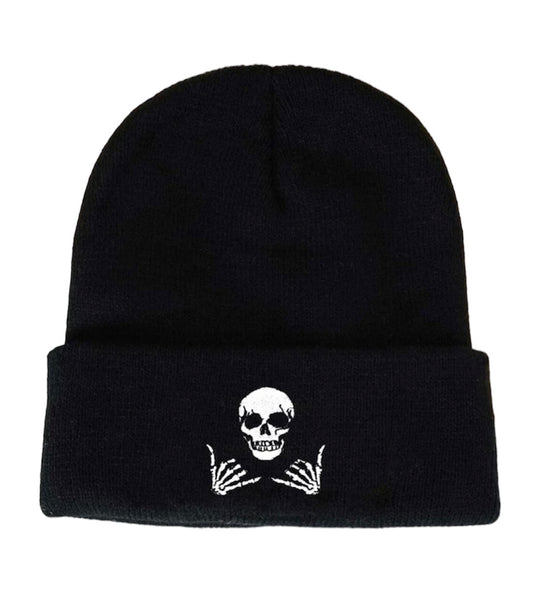 Skull hands Beanie - Stage Fright Clothing