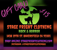 Stage Fright Clothing Gift Card - Stage Fright Clothing