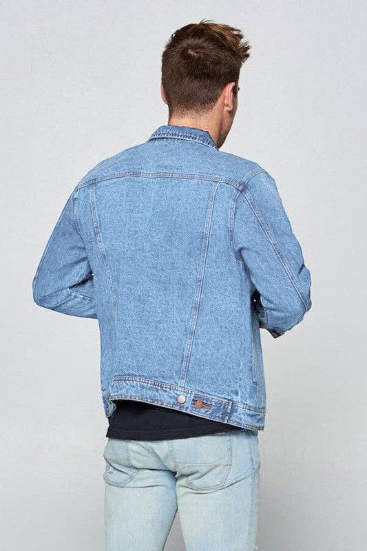 Light washed Men's Denim Jacket