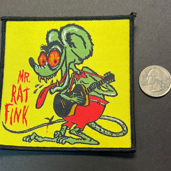 Rat Fink iron on patch