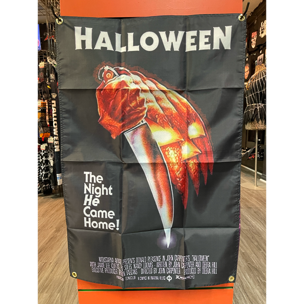Small Halloween fabric flag