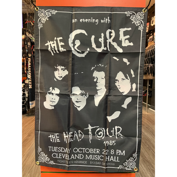 Small The Cure fabric flag