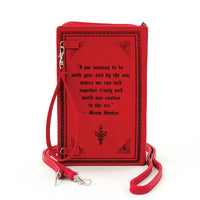 Dracula Book Cross Body Bag - Red