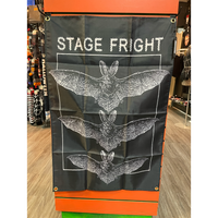 Small Stage Fright fabric flag - Stage Fright Clothing
