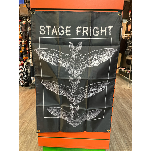 Small Stage Fright fabric flag