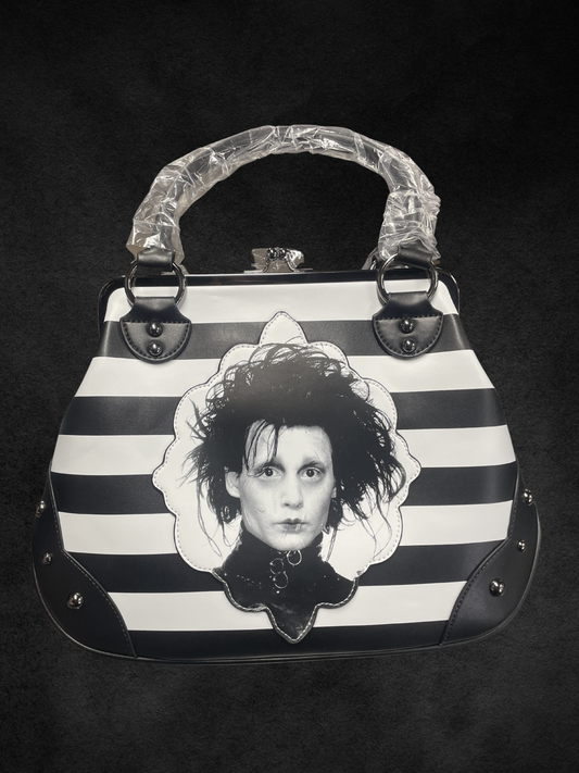 Edward Scissorhands Striped Handbag