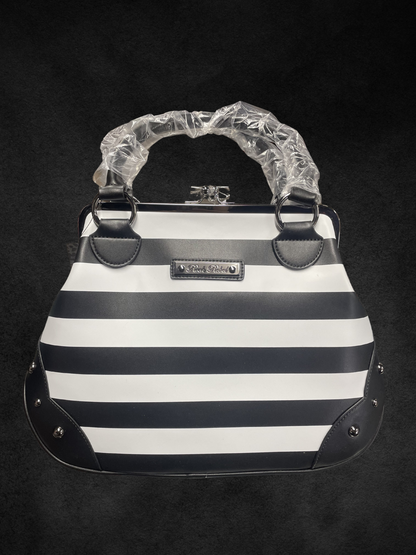 Edward Scissorhands Striped Handbag