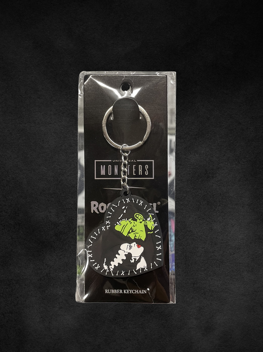 Bride of Frankenstein Rock Rebel Keychain