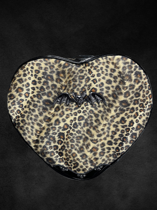 Leopard Rock Rebel Heart Shoulder Bag