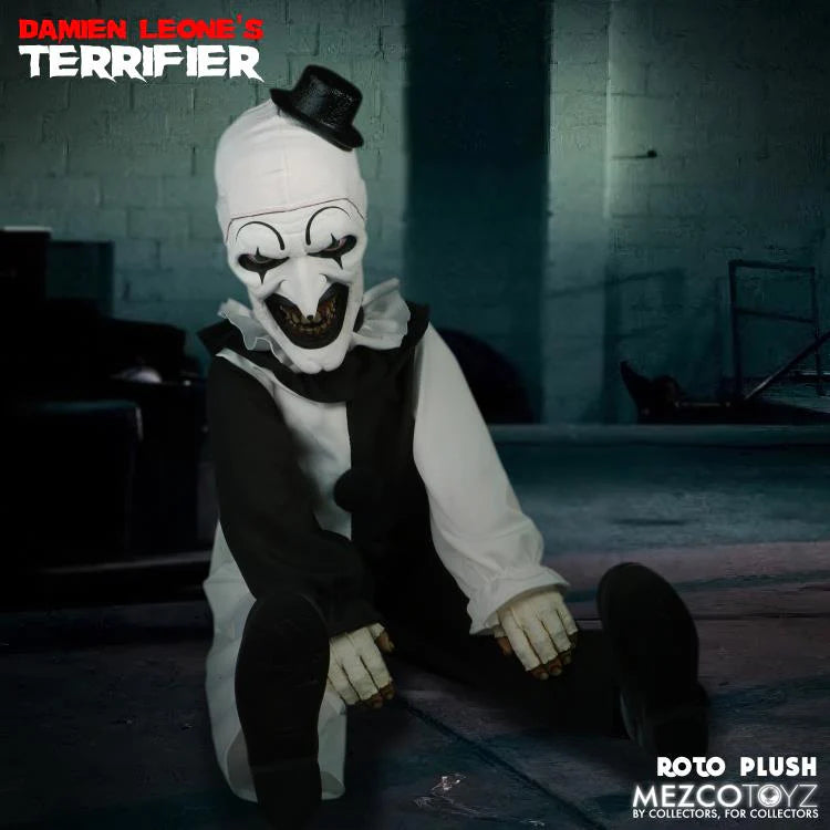 Mezco Toyz TERRIFIER ART THE CLOWN MDS 18” ROTO PLUSH DOLL