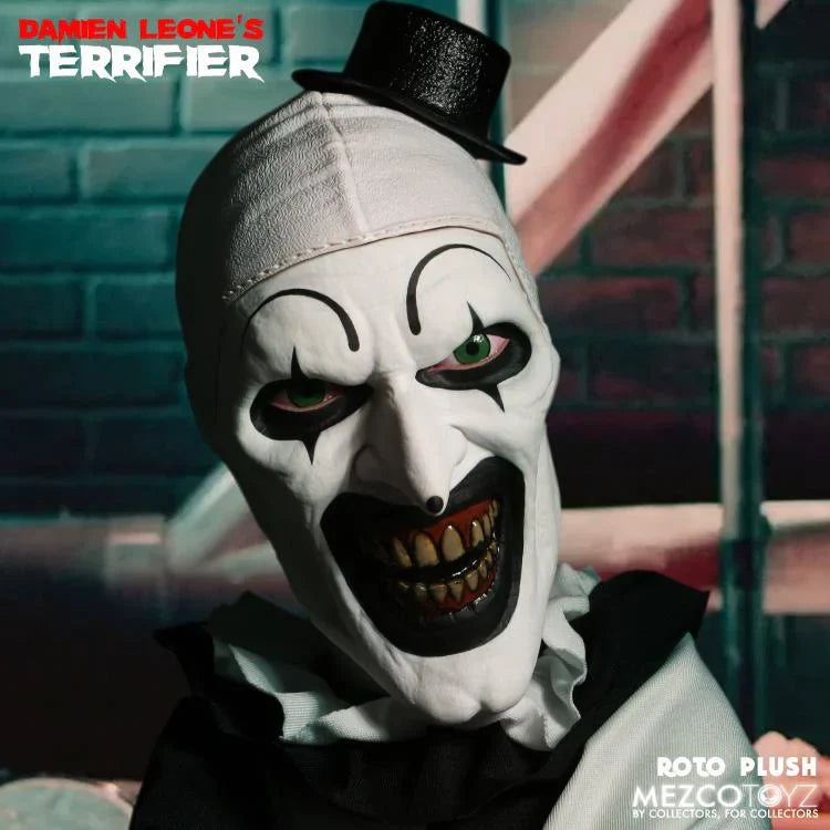 Mezco Toyz TERRIFIER ART THE CLOWN MDS 18” ROTO PLUSH DOLL