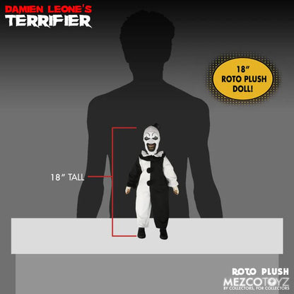 Mezco Toyz TERRIFIER ART THE CLOWN MDS 18” ROTO PLUSH DOLL