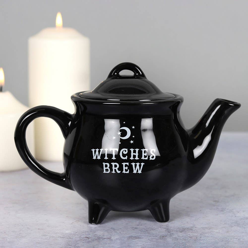 14079 Witches Brew Black Teapot