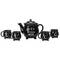 Witches Brew Black Teapot Set