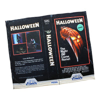 Halloween VHS throw blanket