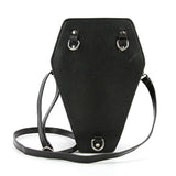 Metallic Cross Coffin Bag in Vinyl