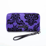 Rock Rebel Purple Damask Wallet