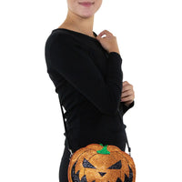 Two Faced Jack O Lantern Cross Body Bag. - Stage Fright Clothing