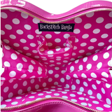 Backstitch Bruja "Bruja" Pink Heart Patent Handbag