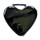Backstitch Bruja "Spooky" Black Heart Patent Convertible Handbag
