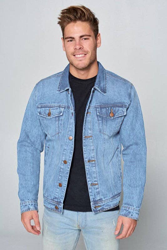 Light washed Men's Denim Jacket