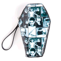 Rock Rebel Retro Tile Frankenstein & Bride Coffin Wallet