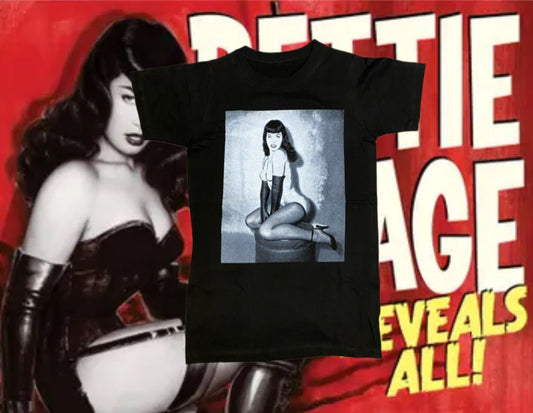 Bettie Page shirt - Stage Fright Clothing