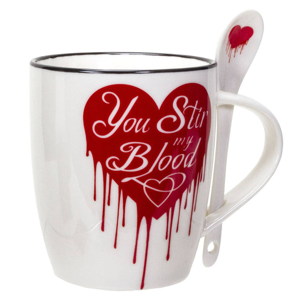 You Stir My Blood Mug & Spoon Set for Coffee/Tea