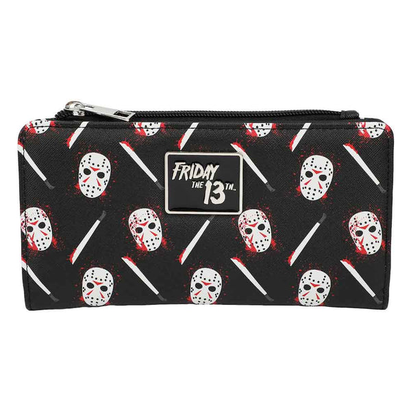 FRIDAY THE 13TH JASON MASK BI-FOLD WALLET - Stage Fright Clothing