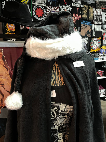 Gothmas Black Santa Hat - Stage Fright Clothing