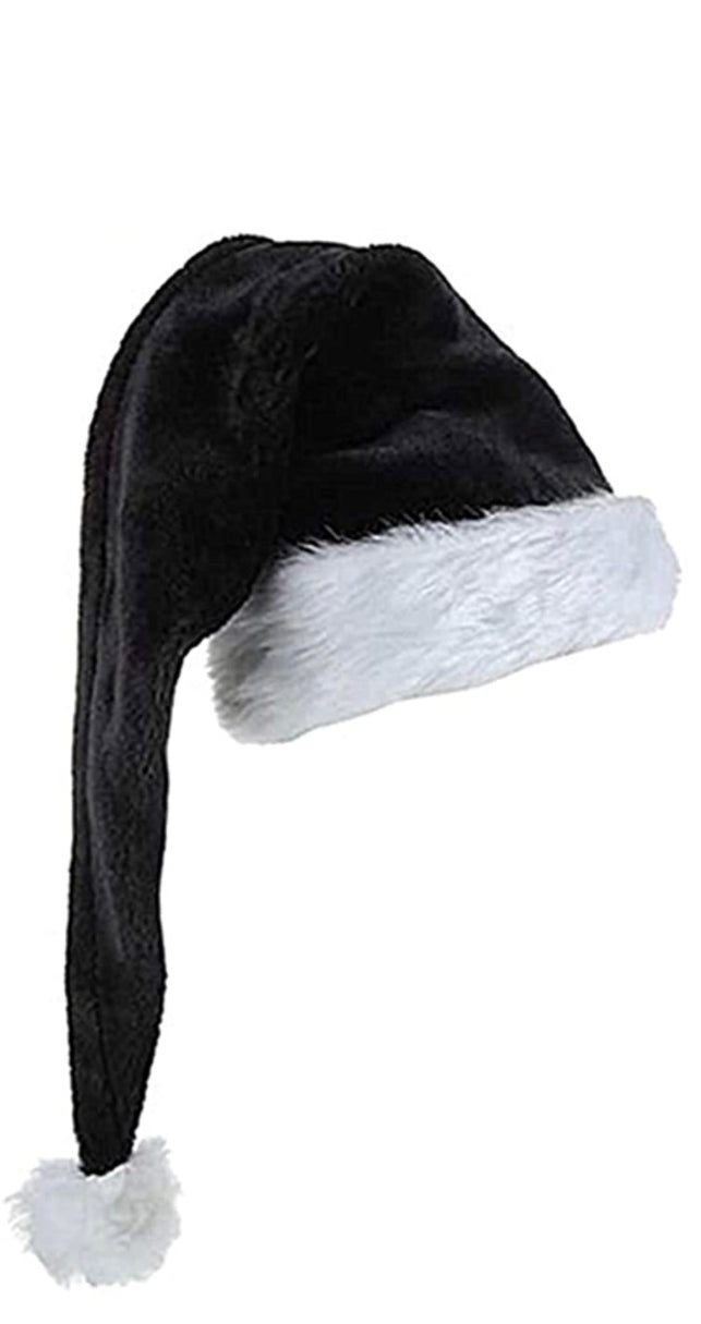 Gothmas Black Santa Hat - Stage Fright Clothing
