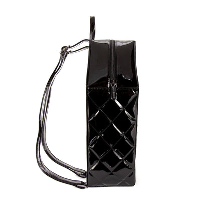 Rock Rebel Mina Bat Quilted Coffin Backpack in Black - Stage Fright Clothing