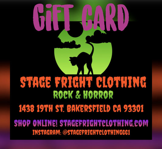 Stage Fright Clothing Gift Card - Stage Fright Clothing