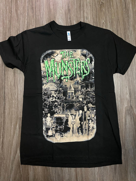 The Munsters Green Logo shirt - Stage Fright Clothing