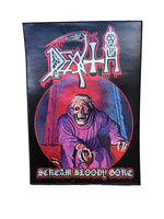 Death scream bloody gore Large Back Sew On Patch